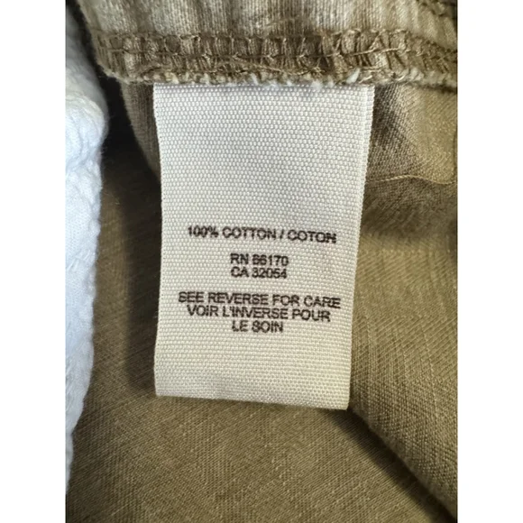 Free People We The Free khaki utility parka jacket Removable Fur Collar Liner M - Picture 7 of 12